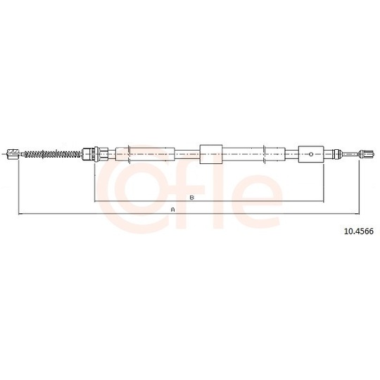 92.10.4566 - Cable, parking brake 