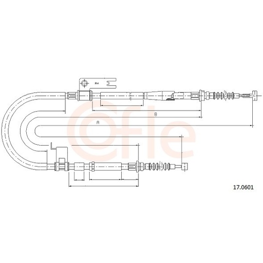 92.17.0601 - Cable, parking brake 