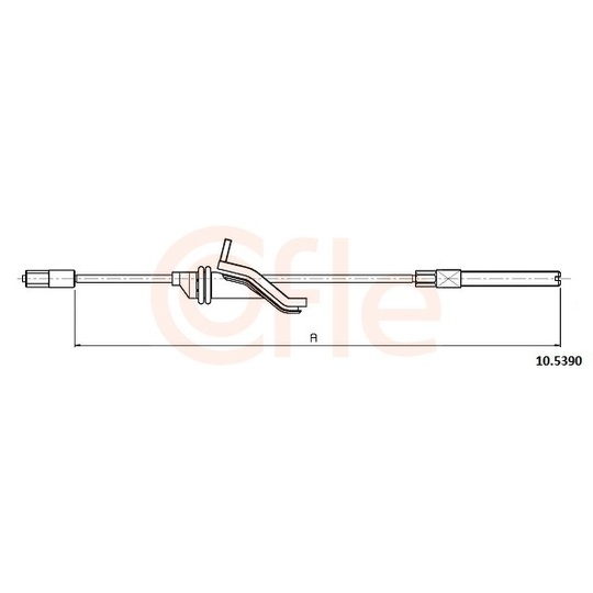 92.10.5390 - Cable, parking brake 