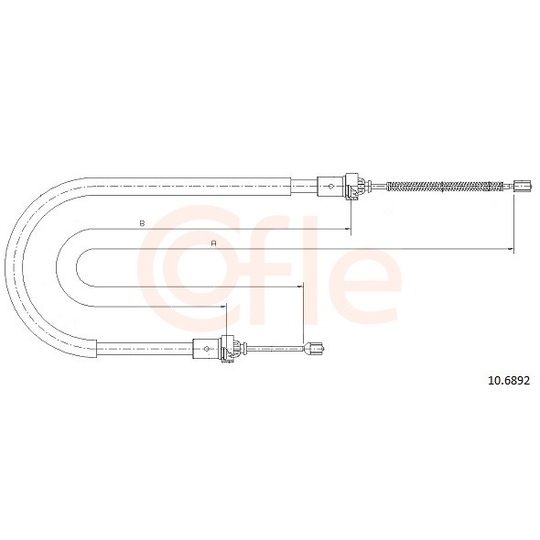 92.10.6892 - Cable, parking brake 