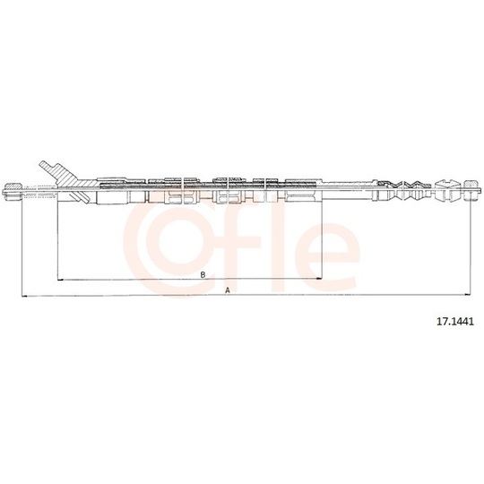 92.17.1441 - Cable, parking brake 