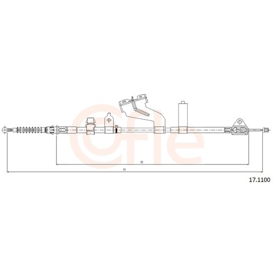 92.17.1100 - Cable, parking brake 