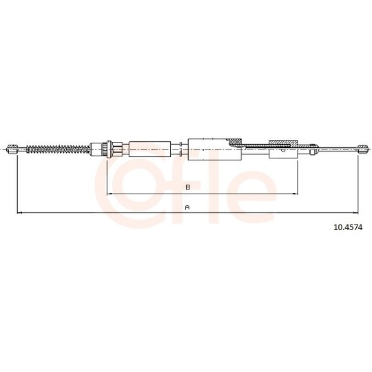 92.10.4574 - Cable, parking brake 