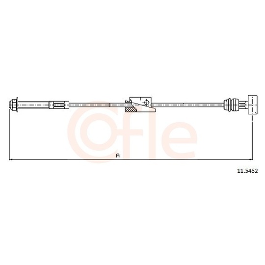 92.11.5452 - Cable, parking brake 