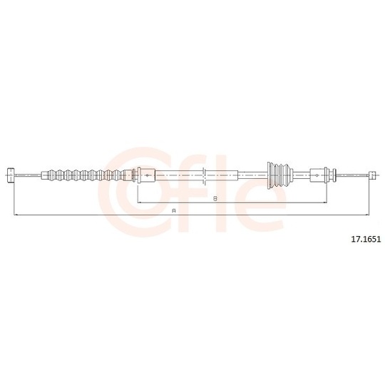 92.17.1651 - Cable, parking brake 