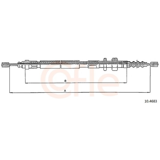 92.10.4683 - Cable, parking brake 