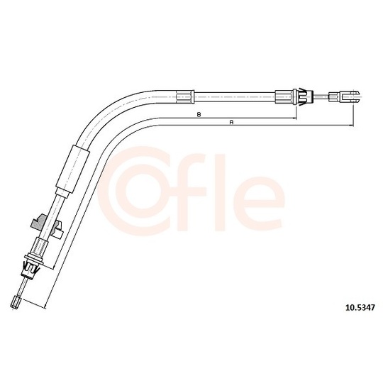 92.10.5347 - Cable, parking brake 