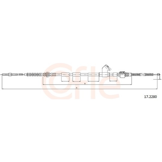 92.17.2280 - Cable, parking brake 