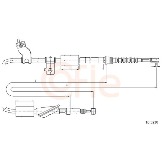 92.10.5230 - Cable, parking brake 