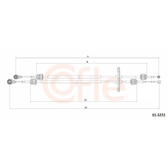 92.11.3272 - Cable, manual transmission 