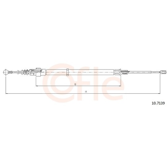 92.10.7139 - Cable, parking brake 