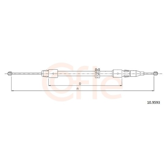 92.10.9593 - Cable, parking brake 