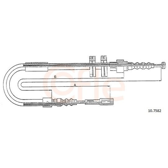 92.10.7582 - Cable, parking brake 