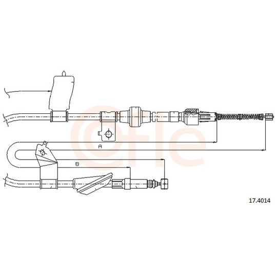 92.17.4014 - Cable, parking brake 