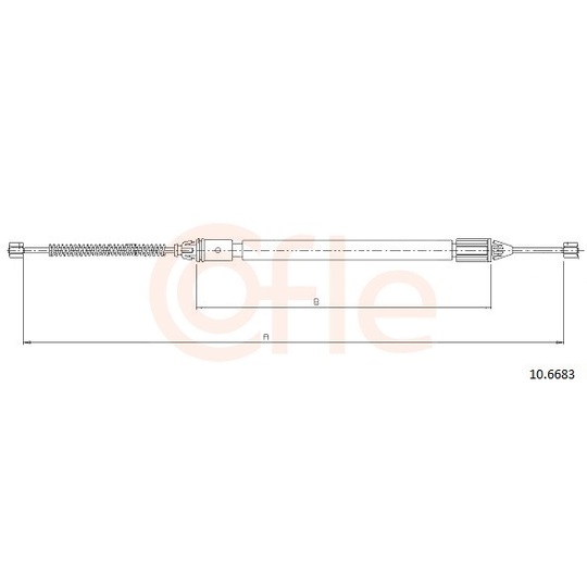 92.10.6683 - Cable, parking brake 