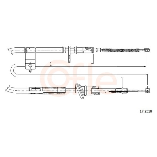 92.17.2518 - Cable, parking brake 