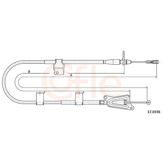 92.17.0336 - Cable, parking brake 