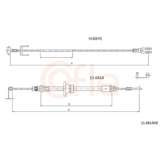 92.11.6814KB - Cable, parking brake 