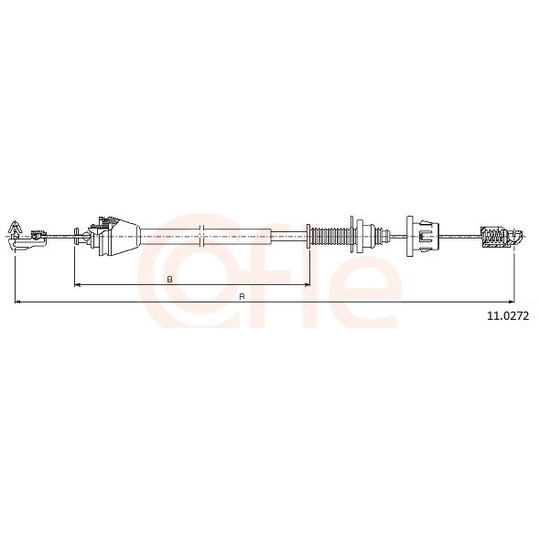 92.11.0272 - Accelerator Cable 