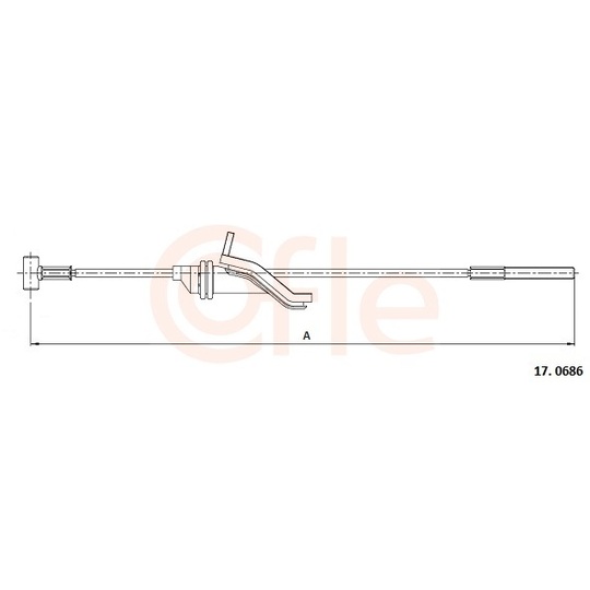 92.17.0686 - Cable, parking brake 