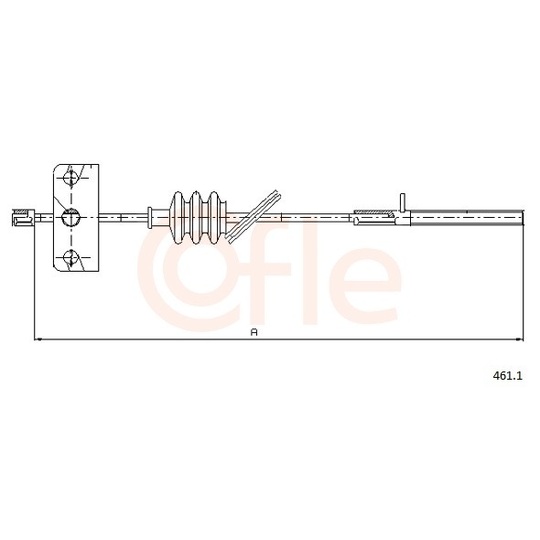 92.461.1 - Cable, parking brake 