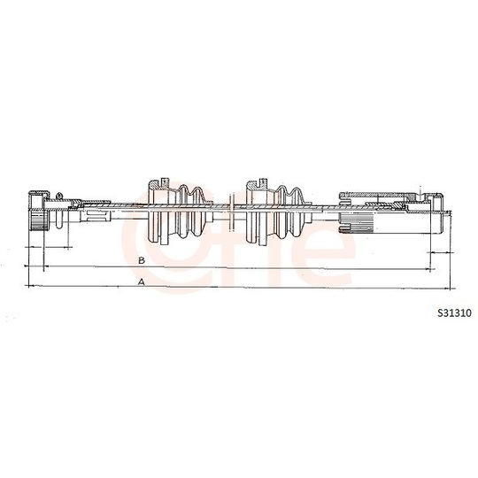 92.S31310 - Tacho Shaft 