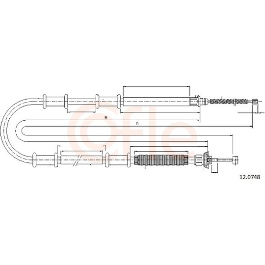 92.12.0748 - Cable, parking brake 