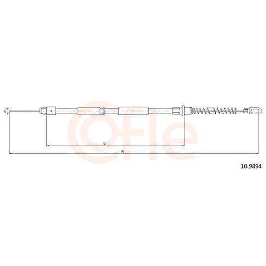 92.10.9894 - Cable, parking brake 