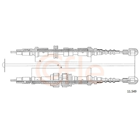 92.11.549 - Cable, parking brake 