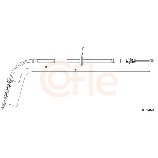 92.10.4308 - Cable, parking brake 