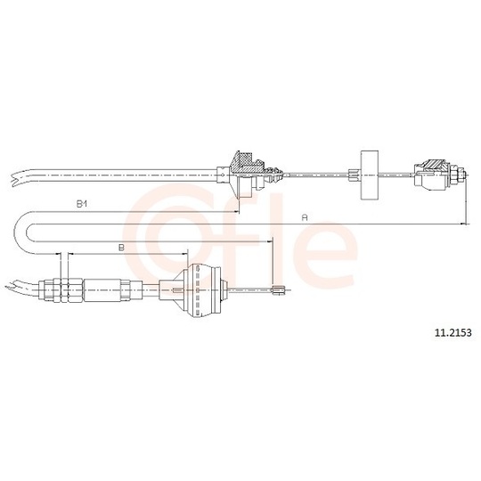 92.11.2153 - Clutch Cable 