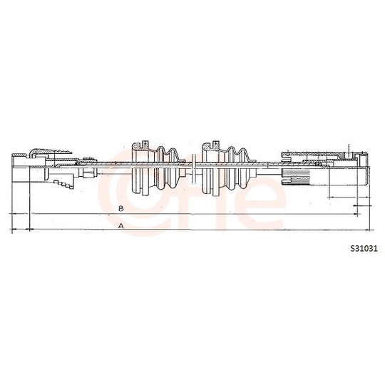 92.S31031 - Tacho Shaft 