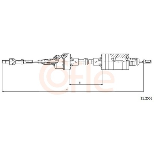 92.11.2553 - Clutch Cable 