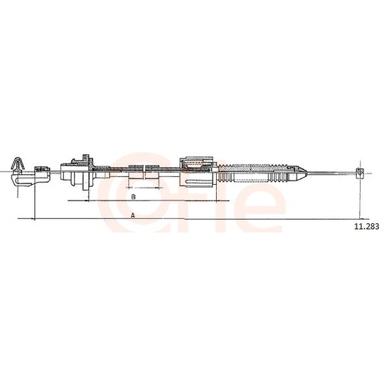 92.11.0283 - Accelerator Cable 