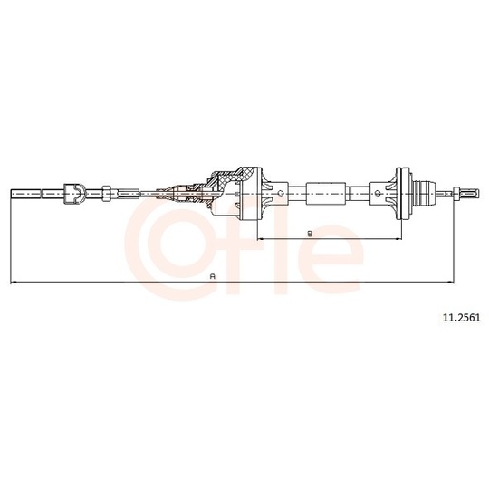 92.11.2561 - Clutch Cable 