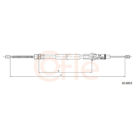 92.10.6853 - Cable, parking brake 