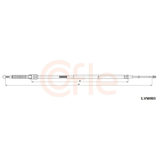 92.1.VK003 - Cable, parking brake 