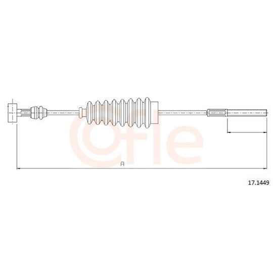 92.17.1449 - Cable, parking brake 