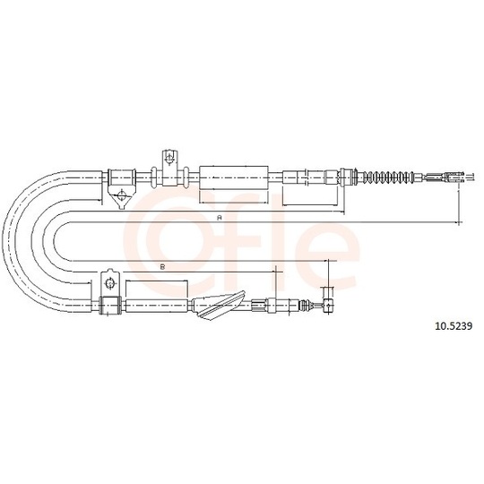 92.10.5239 - Cable, parking brake 