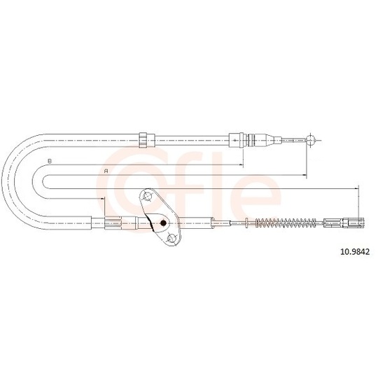 92.10.9842 - Cable, parking brake 