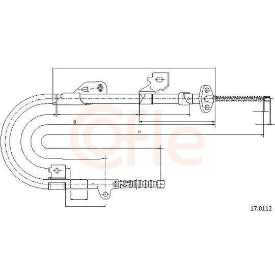 92.17.0112 - Cable, parking brake 