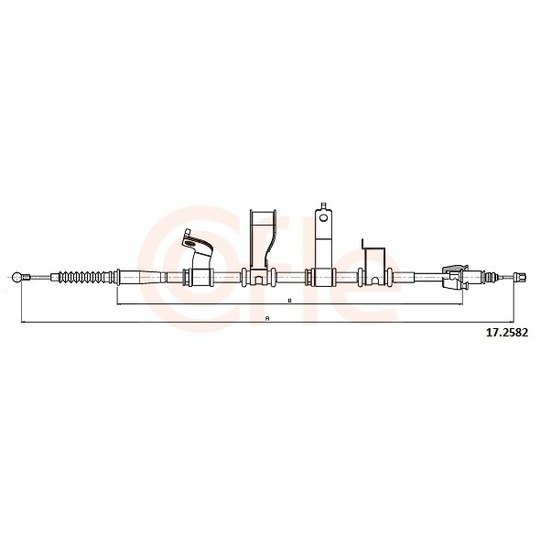 92.17.2582 - Cable, parking brake 