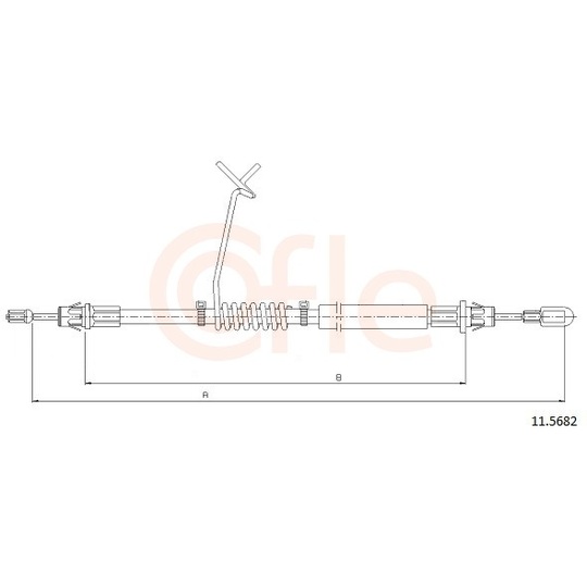 92.11.5682 - Cable, parking brake 