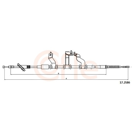 92.17.2586 - Cable, parking brake 