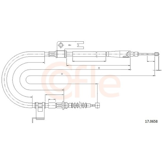 92.17.0658 - Cable, parking brake 