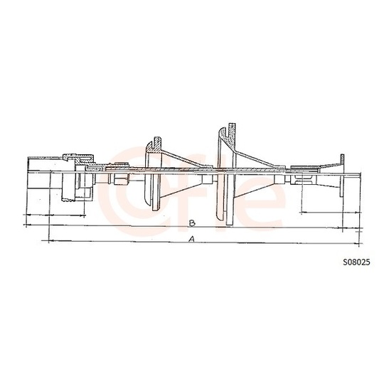 92.S08025 - Tacho Shaft 