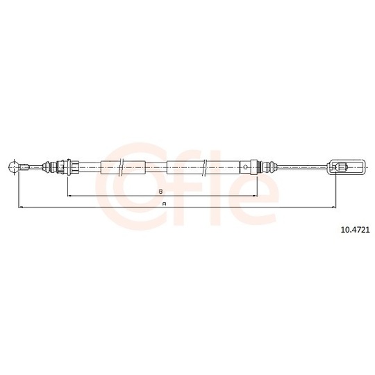 92.10.4721 - Cable, parking brake 