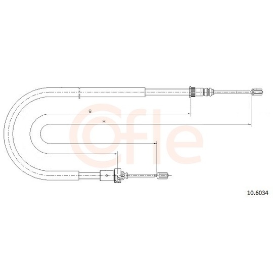 92.10.6034 - Cable, parking brake 