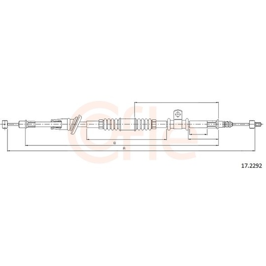 92.17.2292 - Cable, parking brake 