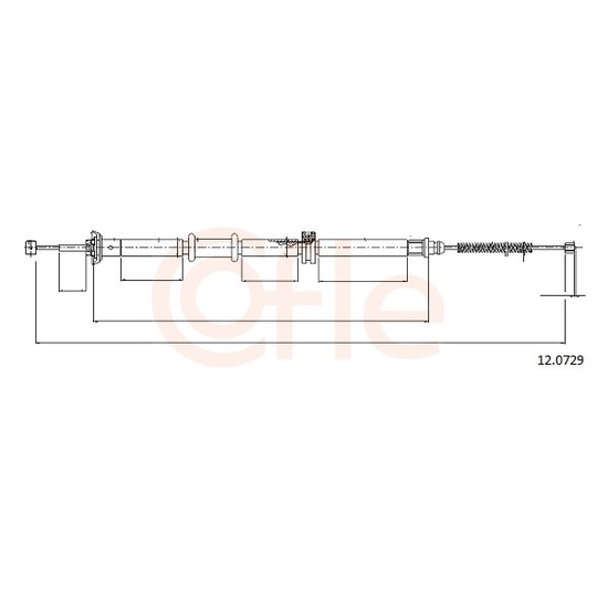 92.12.0729 - Cable, parking brake 